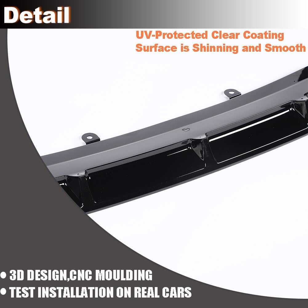 Front Bumper Lip Splitter for Honda Accord 2021-2022 Silver | Front Lip Splitter Air Dam Bumper Protection Spoiler Splitter 3