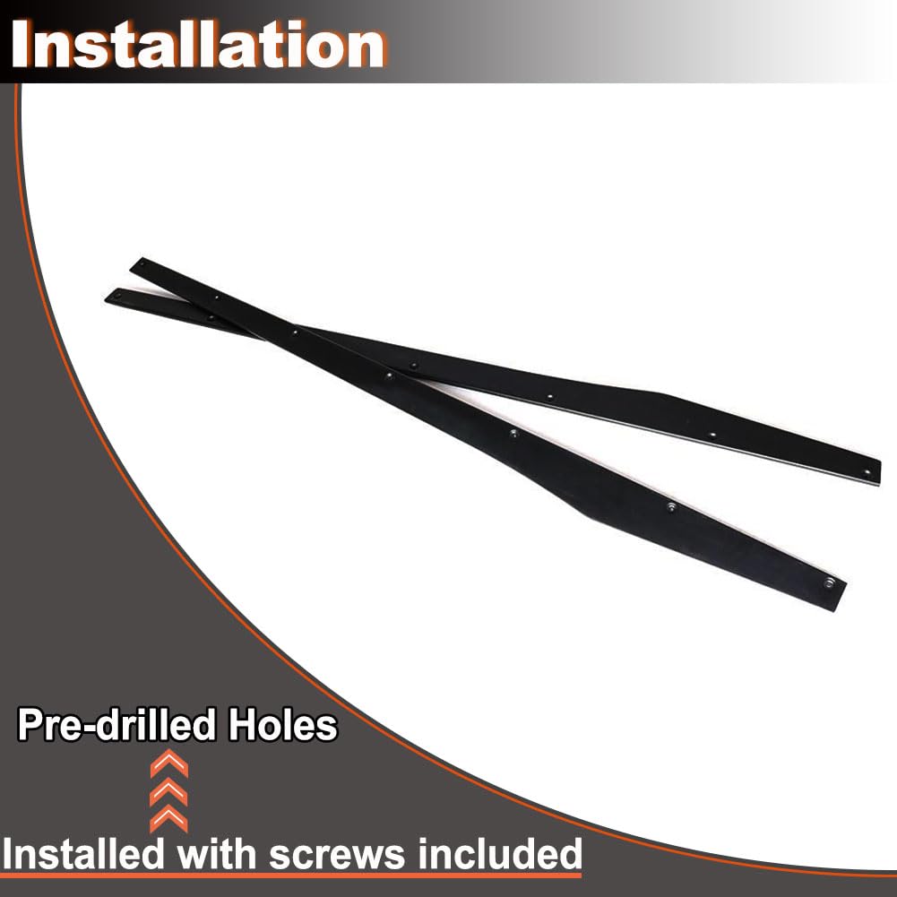 Gloss Black Side Skirts for Mercedes-Benz CLS Class C257 CLS400 CLS550 CLS63 AMG Sedan 4-Door 2018-2019Under Door Rocker Pane