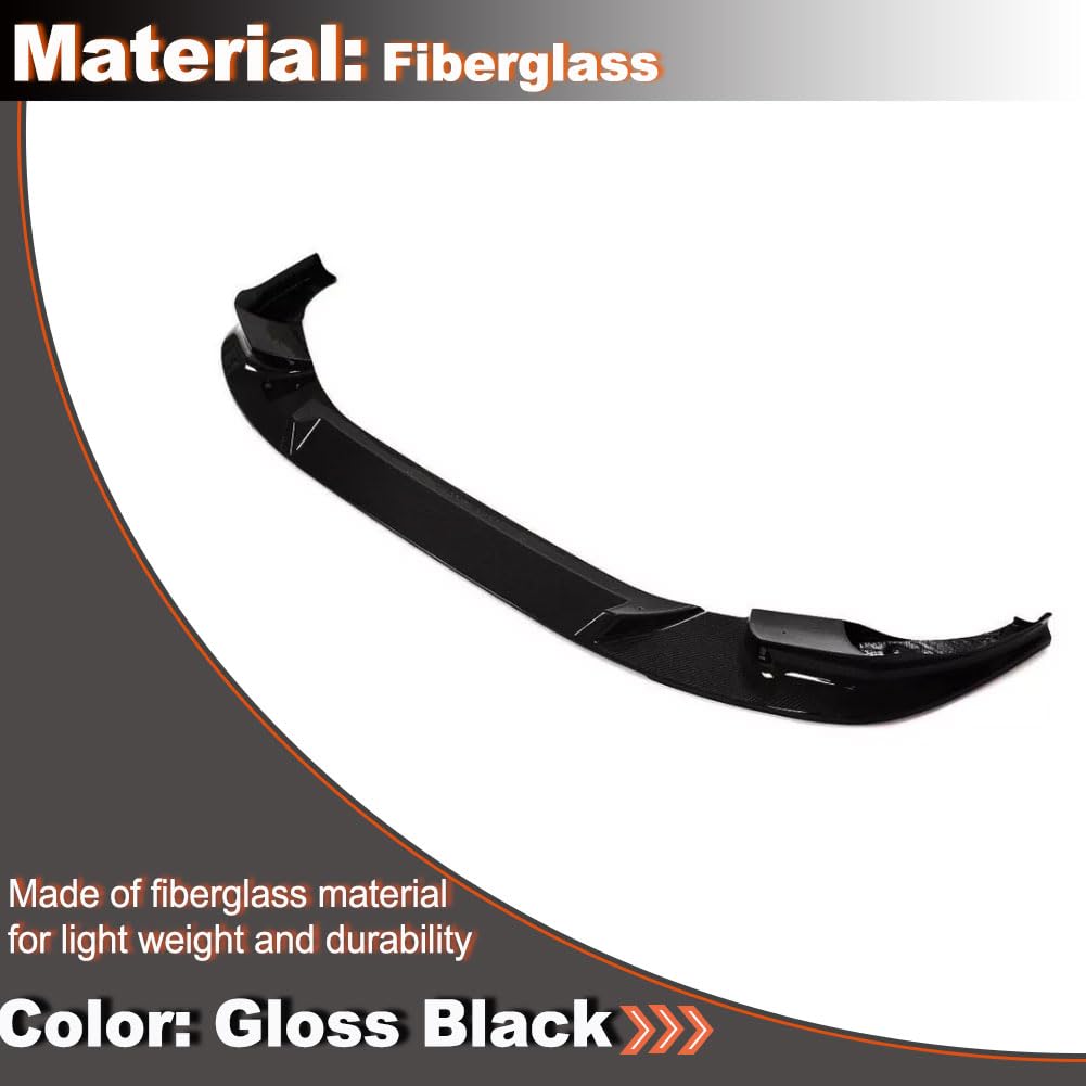 Front Bumper Lip Fits for BMW X3 M X4 M F97 F98 2019-2021Chin Spoiler Lip Splitter Protector Factory Outlet (Fiberglass in Gl