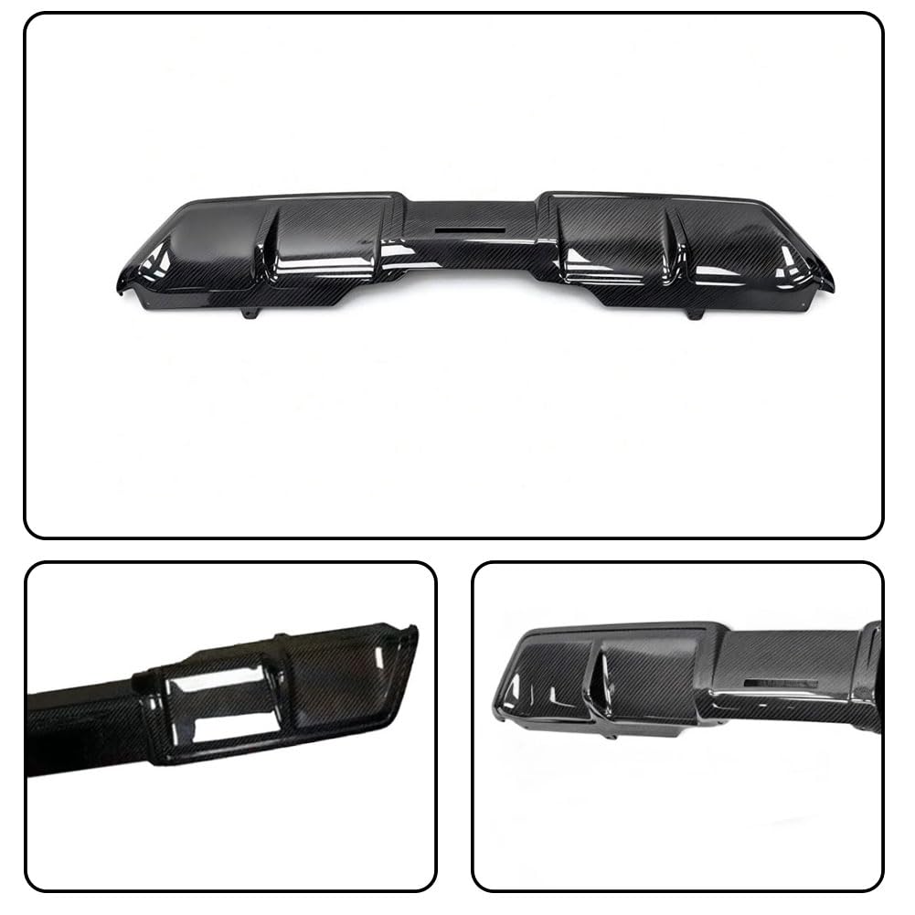 Carbon Fiber Rear Bumper Diffuser for BMW XM G09 2023-2025 Replacement | 4Door Lower Spoiler Bumper Guard Body Kit Lightweigh