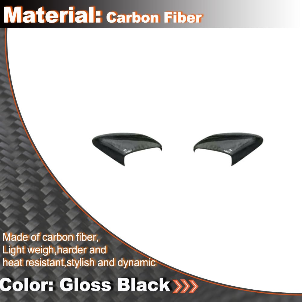 Real Carbon Fiber Mirror Caps for Porsche Taycan 9J1 992 Turbo S 2019-2024 Add on Style Side Rearview Mirror Cover Caps Exter