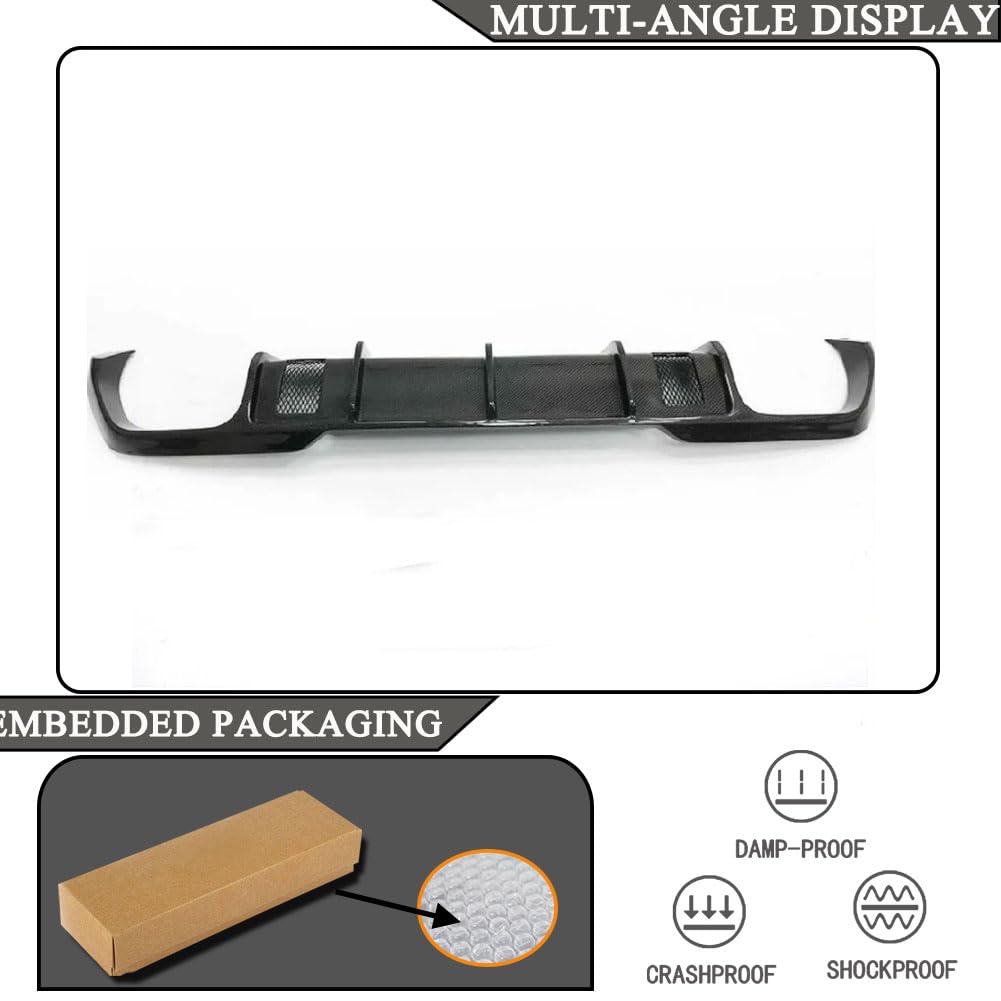 Carbon Fiber Rear Bumper Diffuser for BMW M8 F91 F92 2Door 2020-2025 | 8 Series Lower Spoiler Bumper Guard Body Kit Lightweig