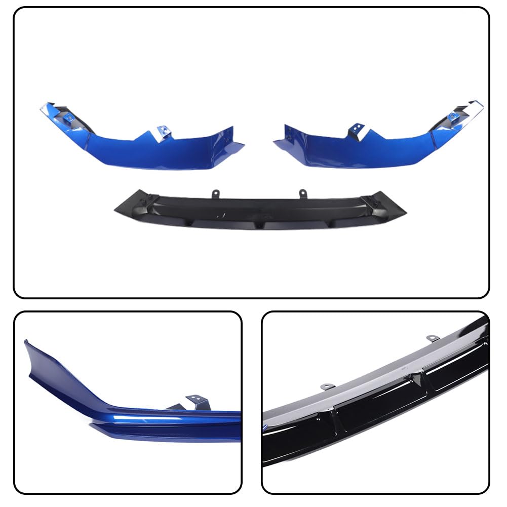 Front Bumper Lip Splitter for Honda Accord 2021-2022 Night Pearl Blue | Lower Chin Lip Front Bumper Spoiler Splitter Protecto