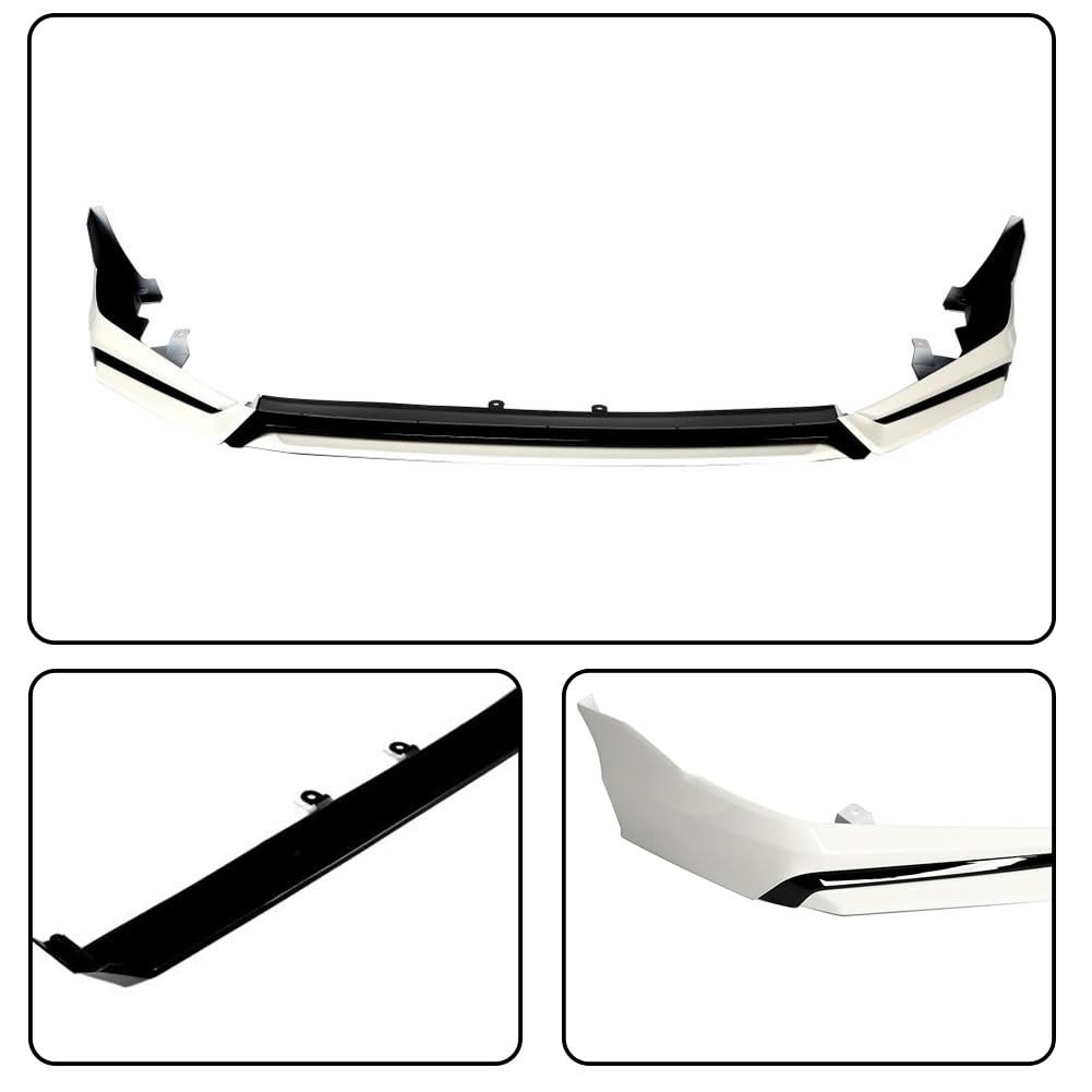Front Lip Spoiler for Honda Civic 11th Sedan Hatch 2022-2024 White Pearl | 2022 2023 2024 Lower Chin Bumper Spoiler Splitter