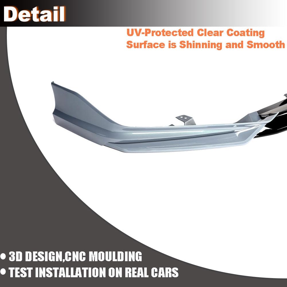 Front Bumper Lip Splitter for Honda Accord 2021-2022 Sonic Grey | Front Lip Splitter Air Dam Bumper Protection Spoiler Splitt