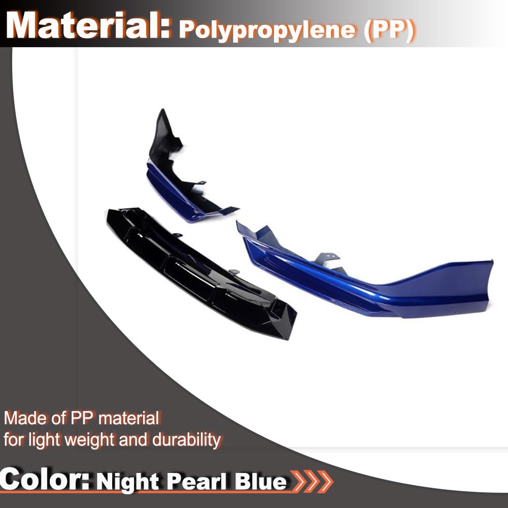 Front Bumper Lip Splitter for Honda Accord 2021-2022 Night Pearl Blue | Lower Chin Lip Front Bumper Spoiler Splitter Protecto