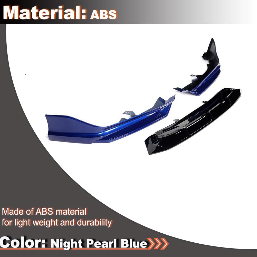 Front Bumper Lip Splitter for Honda Accord 2021-2022 Still Night Pearl Blue | Front Lip Splitter Air Dam Bumper Protection Sp