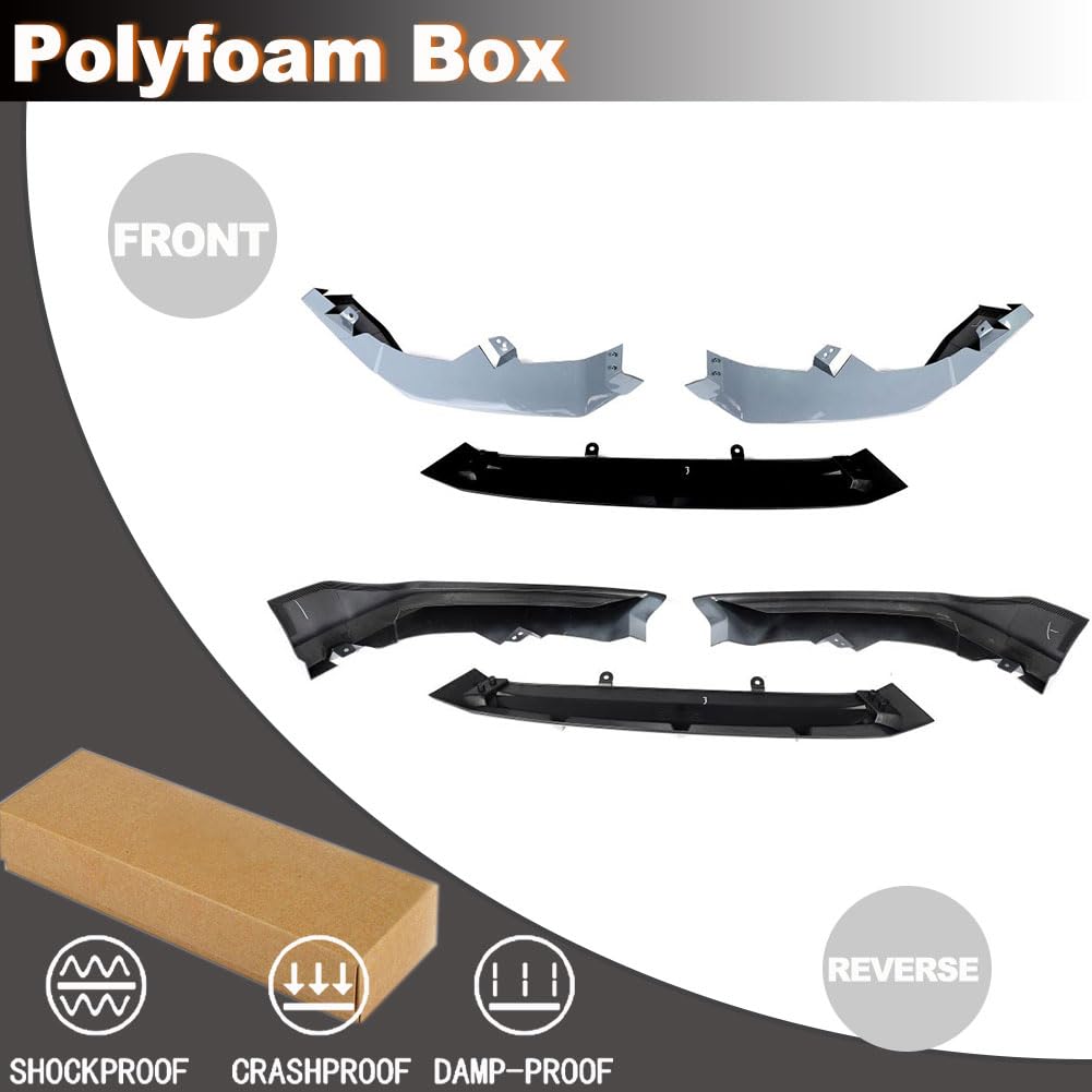 Front Bumper Lip Splitter for Honda Accord 2021-2022 Sonic Grey | Front Lip Splitter Air Dam Bumper Protection Spoiler Splitt