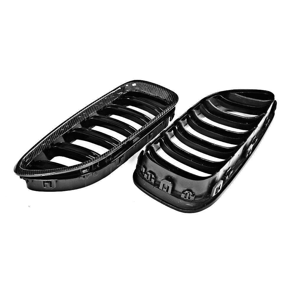 ST Style Dual Slat Carbon Fiber Front Grille for BMW 6 Series F12/F13 M Sport (2011–2018)