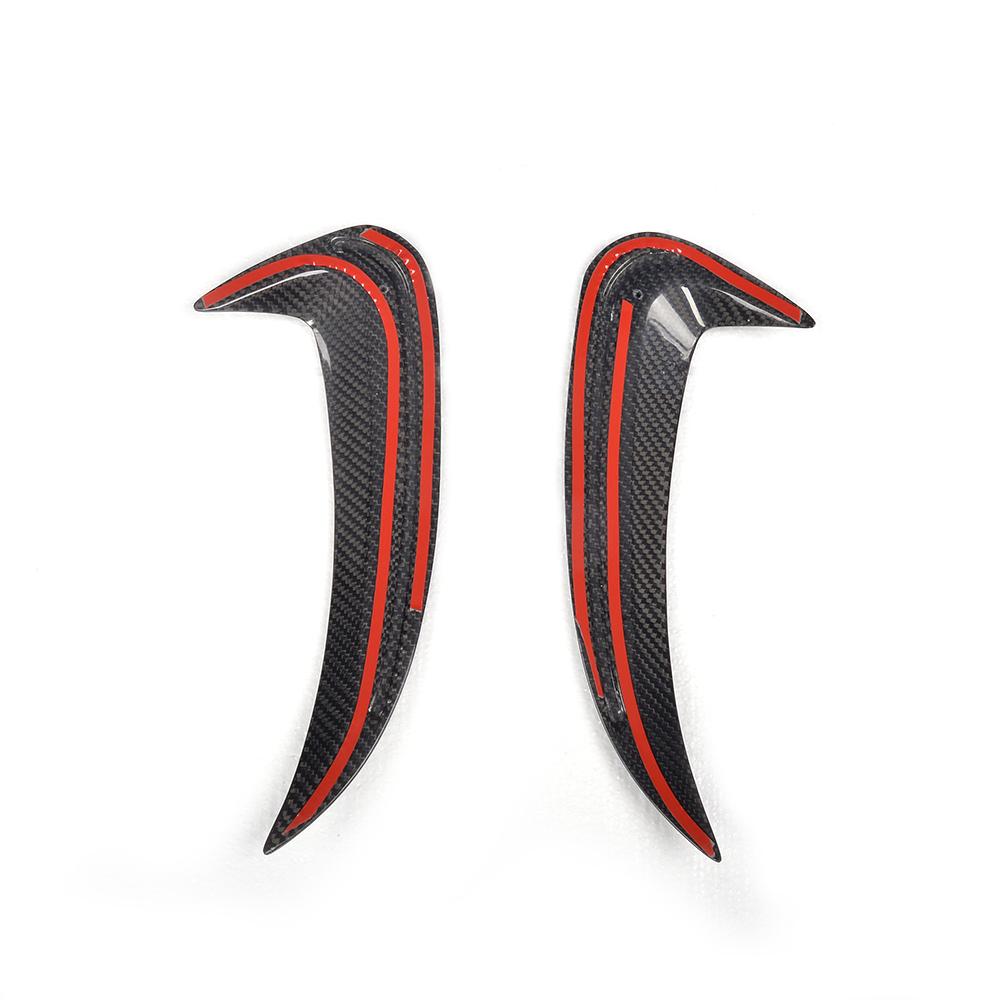 ST Style Carbon Fiber Rear Bumper Vents for Mercedes Benz C63 AMG W205 Pre‑Facelift (2015-2018)