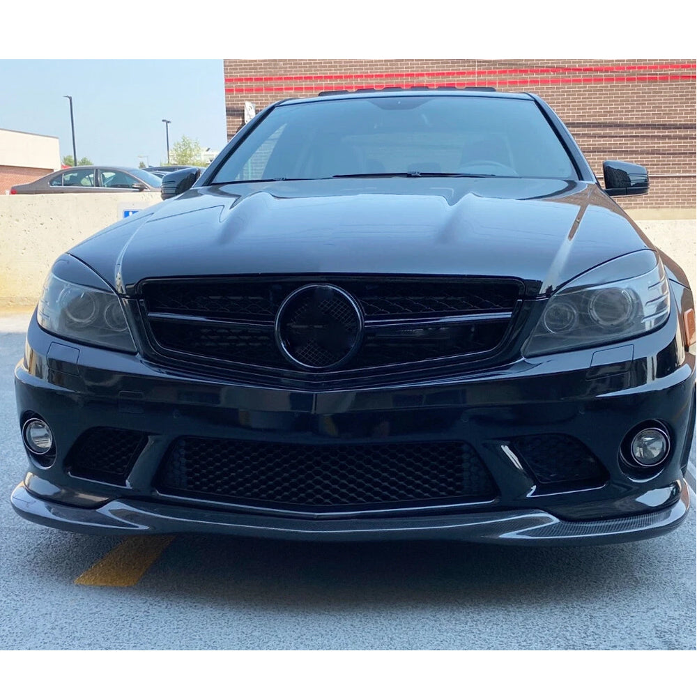OEM Style Carbon Fiber Front Lip for Mercedes Benz C63 W204 Pre-Facelift (2008-2011)