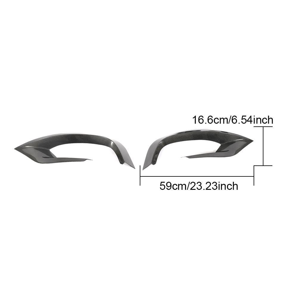 ST Style Carbon Fiber Front Canards For Mercedes Benz S‑Class W222 Sport Pre‑Facelift (2014–2017)