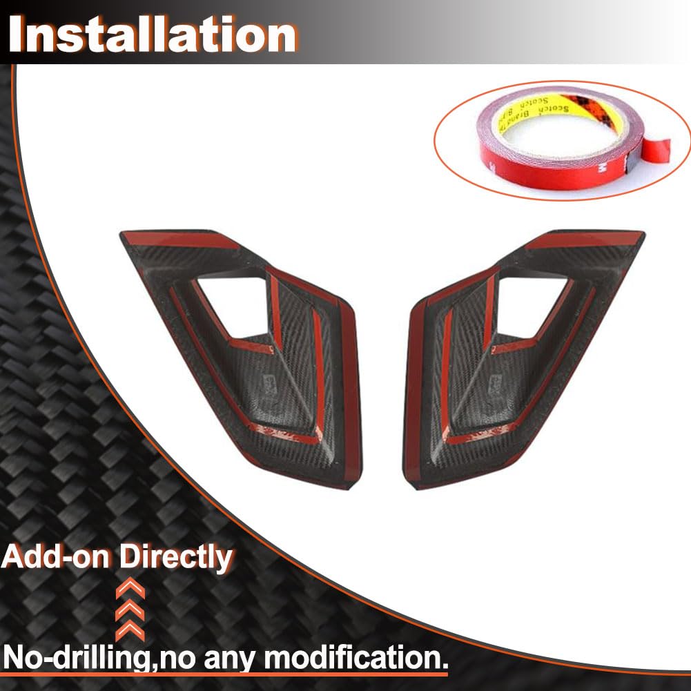 Dry Carbon Fiber Front Lower Air Vent Trim for BMW X5 G05 M50i M60i 2023-2025 Front Air Vent Cover Inlet Front Intake Ducts S