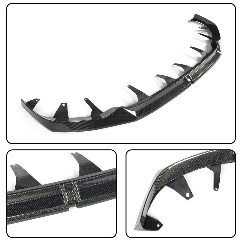 MCARCAR KIT G60 Carbon Fiber Front Bumper Lip for BMW 5 Series i5 G60 G61 G68 2023-2026 Front Lip Spoiler Chin Spoiler Air Da