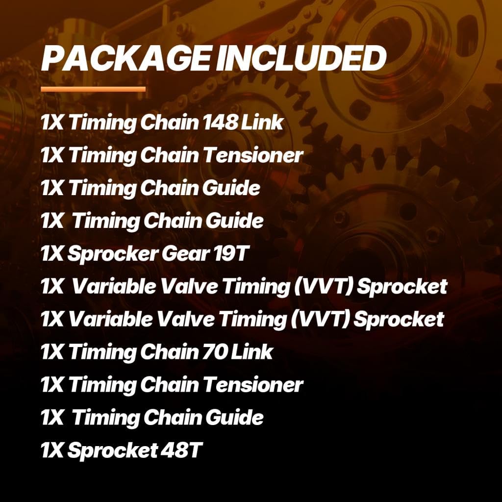 Timing Chain Oil Pump Kit VVT Gears Compatible with BMW 320I 428I X1 X3 X5 2.0 N26 N20 Engine Time Parts