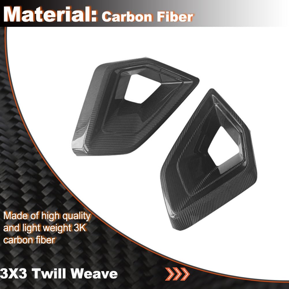 Dry Carbon Fiber Front Lower Air Vent Trim for BMW X5 G05 M50i M60i 2023-2025 Front Air Vent Cover Inlet Front Intake Ducts S