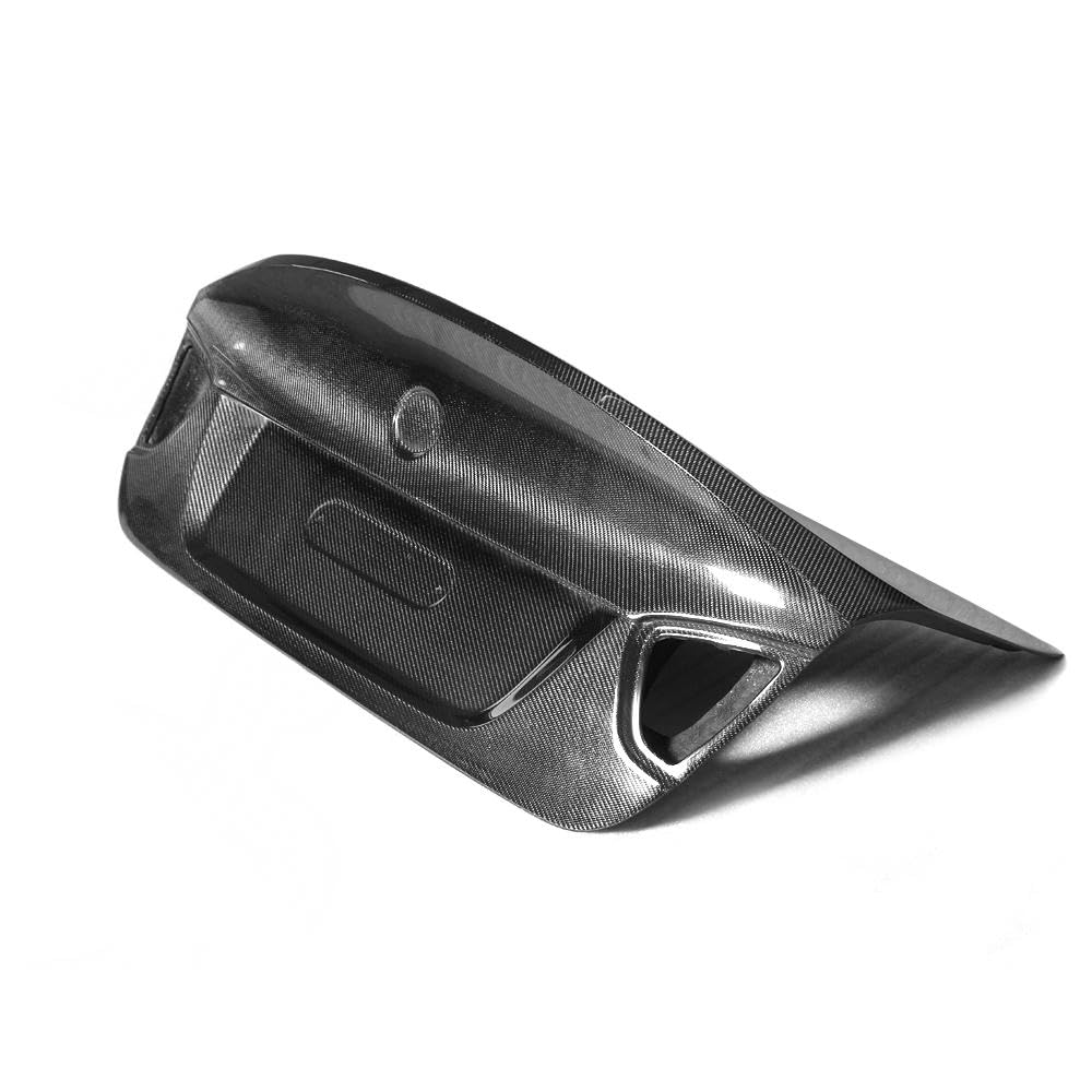 Carbon Fiber Rear Trunk Lid Cover Spoiler Compatible with BMW 3 Series E90 325i 330i 2005-2008
