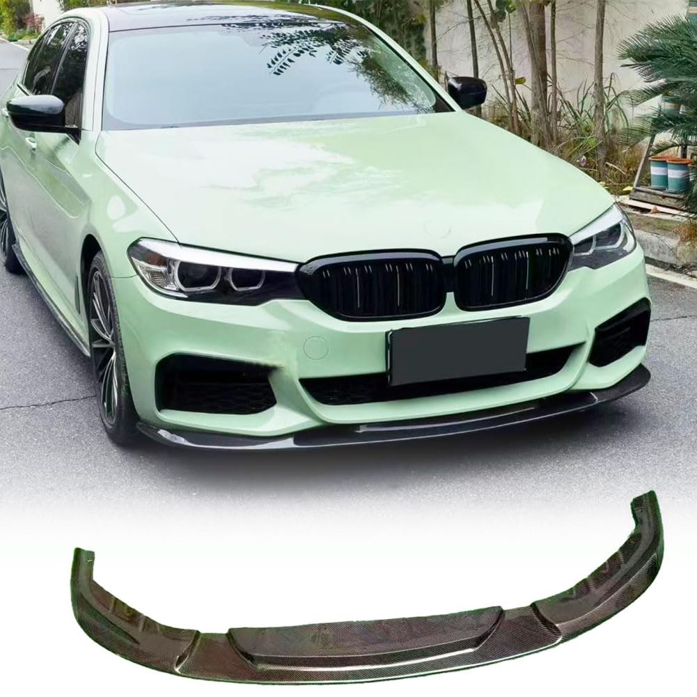 Carbon Fiber Front Lip for BMW G30 5 Series M Sport 4-Door 2017-2019 530i 540i M-tech Bumper Air Dam Lower Chin Splitter Prot
