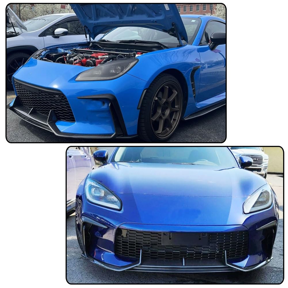 Carbon Fiber Front Bumper Lip for Toyota GR86 &for Subaru BRZ 2022-2024 | Abrasion-Resistant Robust Lip Body Kit Bumper Split