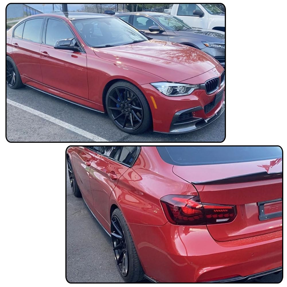 Carbon Fiber Side Skirts for BMW F30 M Sport 2012-2018 320i 325i 328i 330i | 335i 340i M-tech Sedan Side Skirt Extension Runn