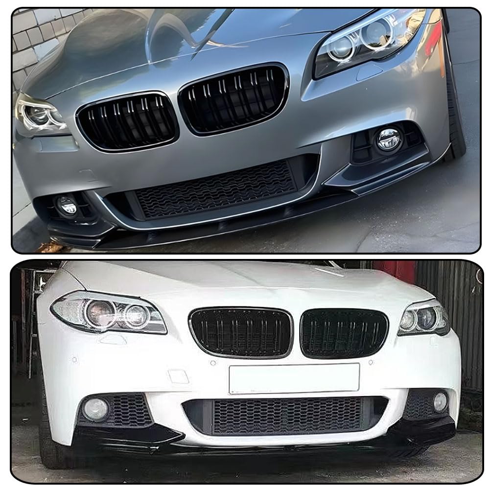Carbon Pattern Front Lip for BMW 5 Series F10 M Sport 2011-2016 Front Bumper Lip ABS Auto Chin Spoiler Splitter Protector