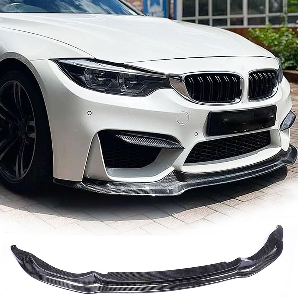 Carbon Fiber Front Lip Compatible with 2015-2020 BMW F80 F82 M3 M4 Front Splitter Bumber Lower Protector Air Dam Chin Spoiler