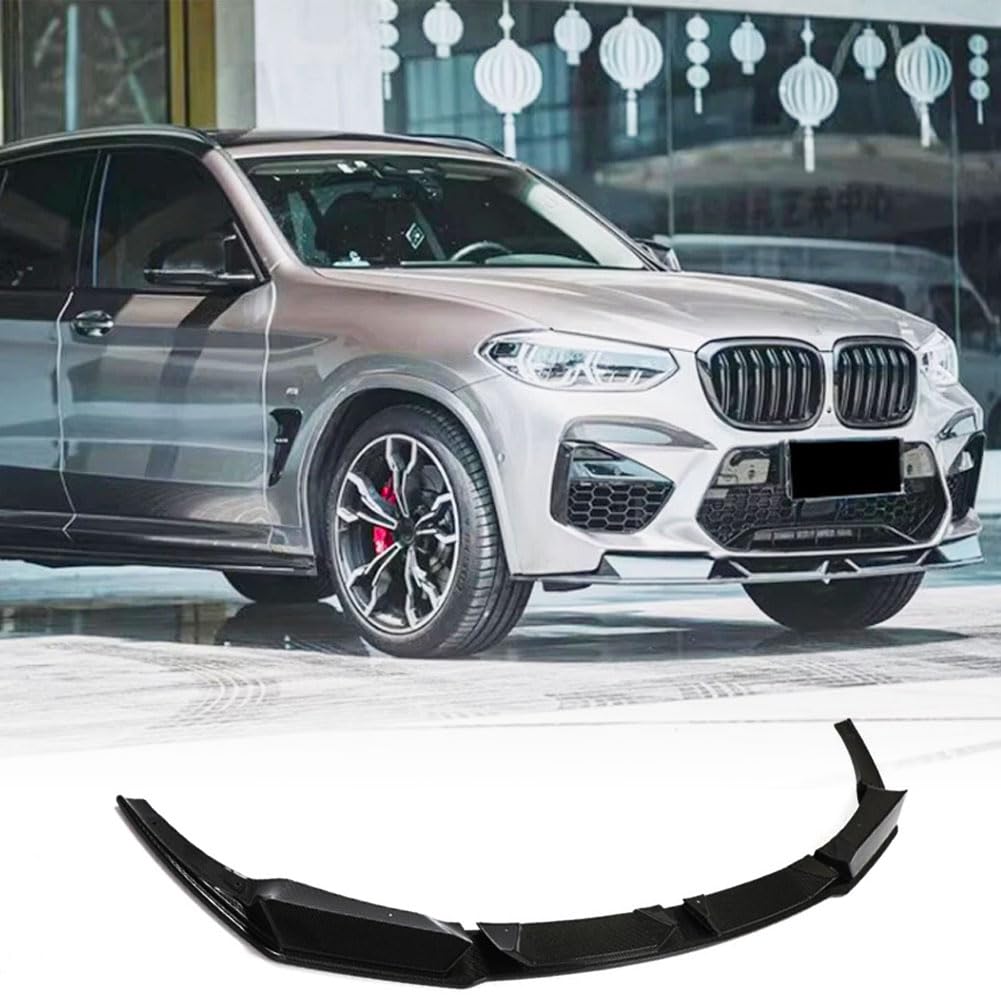 Gloss Black Front Bumper Lip for BMW F97 X3M F98 X4M 2019-2022 Auto Front Chin Spoiler Splitter Protector Air Dam Factory Out