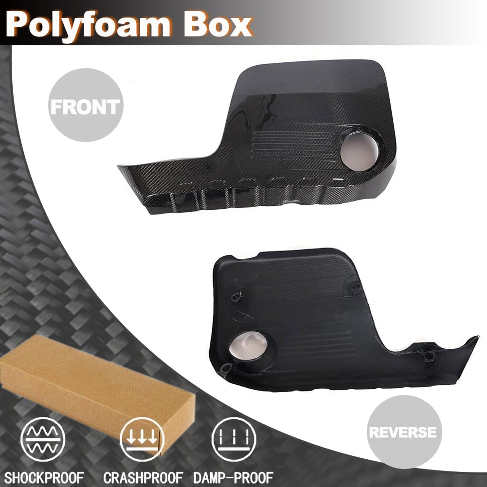 M4 Carbon Fiber Engine Cover Trim Compatible with BMW F80 M3 F82 F83 M4 2014-2019 Car Auto Hood Bonnet Protector Cap
