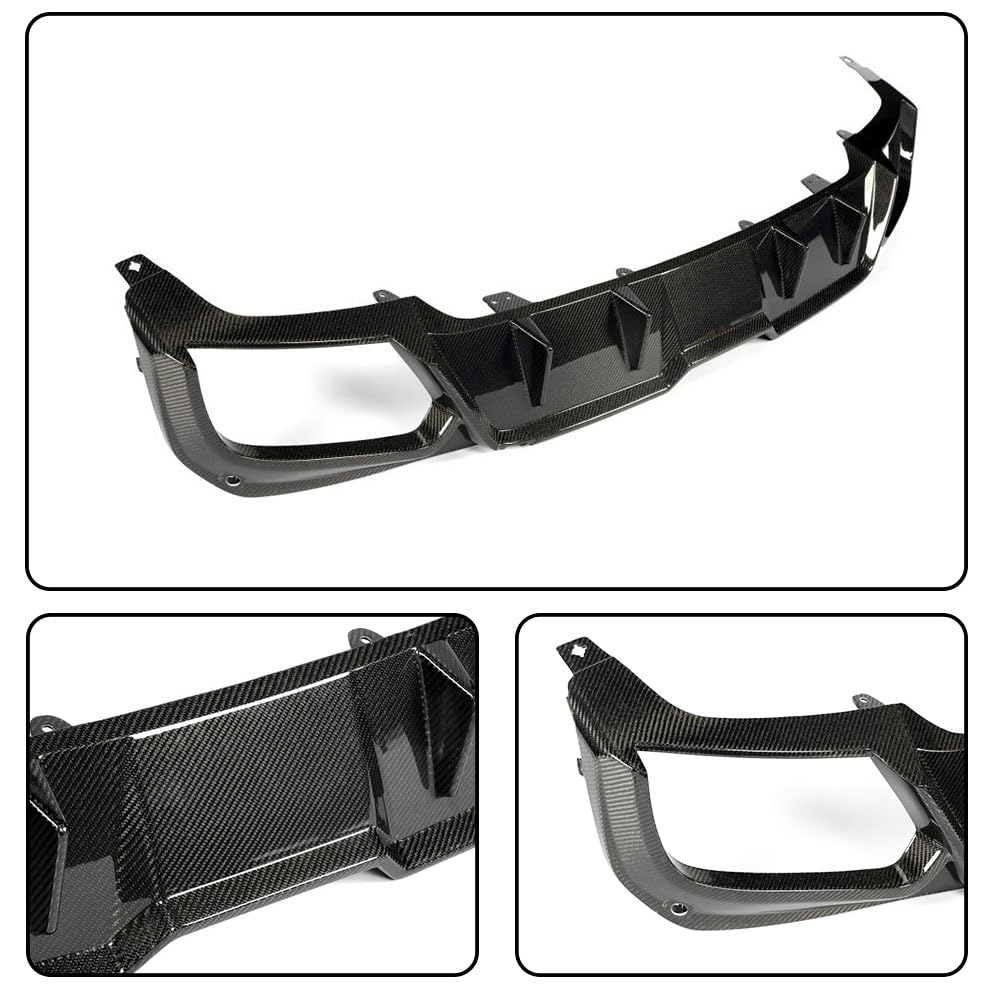 X5 Carbon Fiber Rear Bumper Diffuser Fits for BMW X5 G05 Base Model 2023-2026 Lower Bumper Lip Spoiler Body Kit Factory Outle