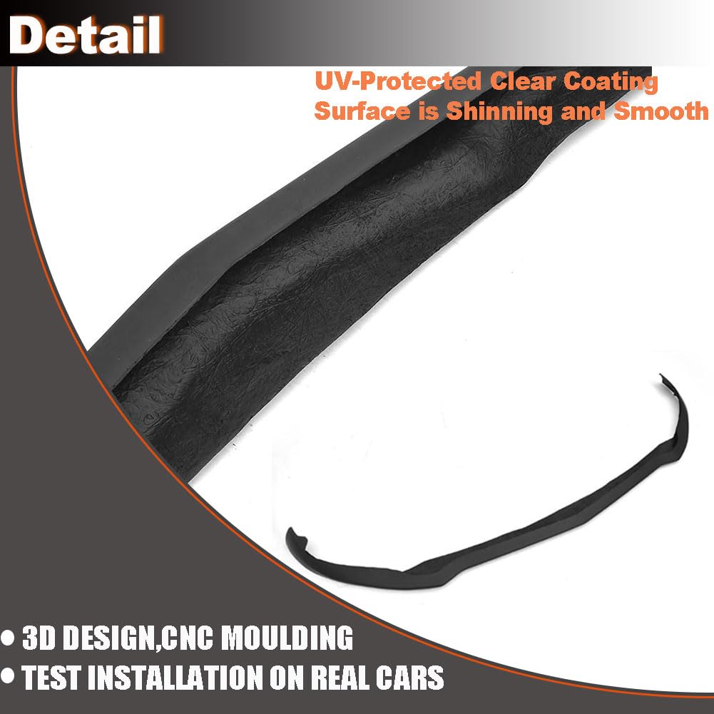 Gloss Black Front Bumper Lip Fits for Alfa Romeo Giulia Sport Sedan 2016-2021 FRP Chin Spoiler Splitter Protector Air Dam Chi