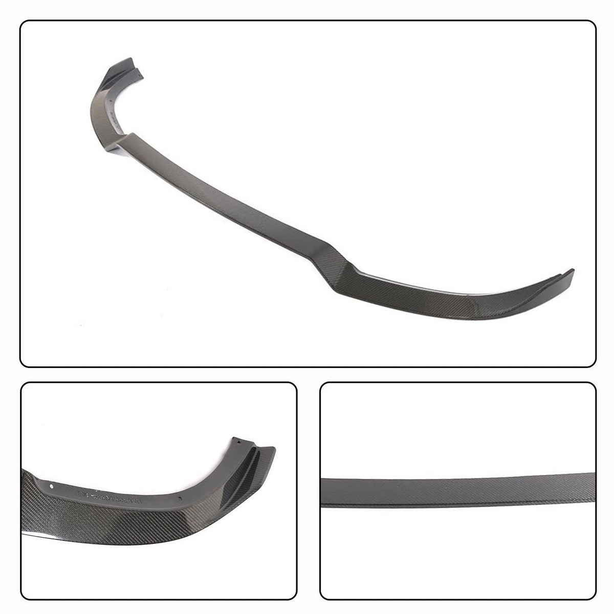 Carbon Fiber Front Bumper Lip Compatible witth Mercedes Benz E Class W212 S212 E63 E63S AMG Sedan 4-Door 2013-2016 Front Chin