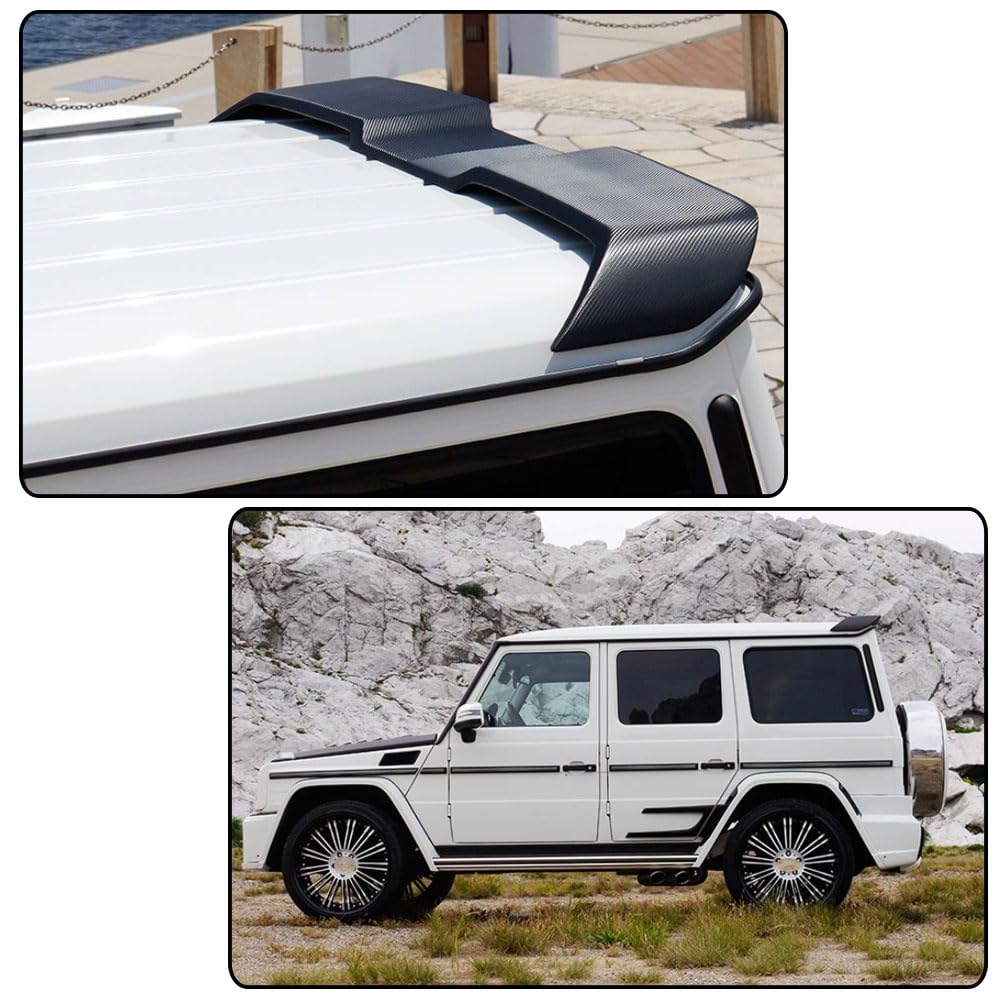 Carbon Fiber Rear Roof Spoiler for Mercedes-Benz G Wagon W463 G500 G550 G55 G63 G65 AMG 2014-2018 Trunk Spoiler Wing Aerodyna