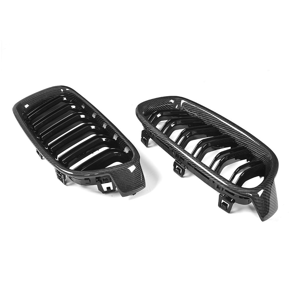 M3 Style Dual Slat Carbon Fiber Front Grille for BMW 3 Series F30(2012-2019)