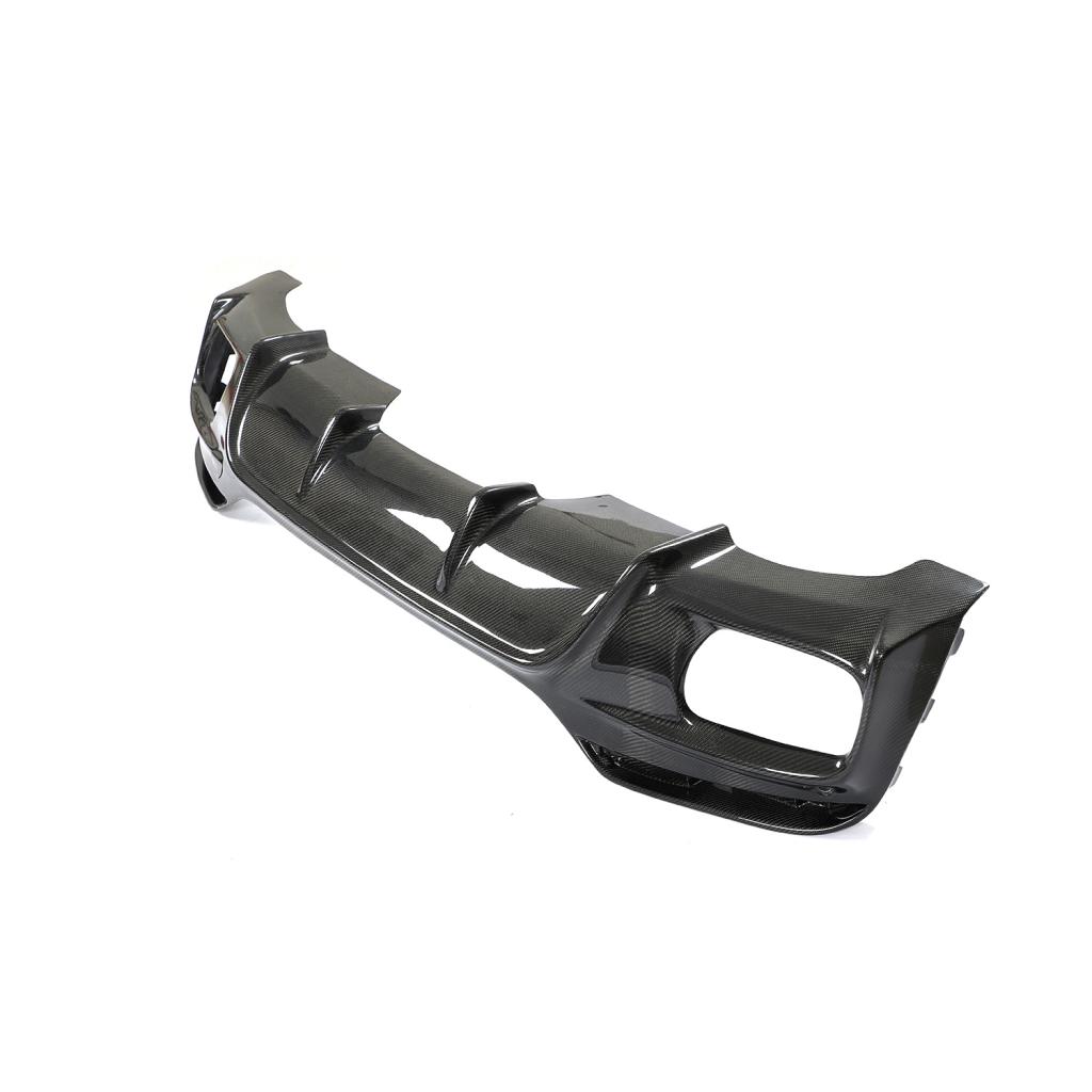 3D Style Carbon Fiber Rear Diffuser for BMW X6 F16 M Sport (2014-2019)