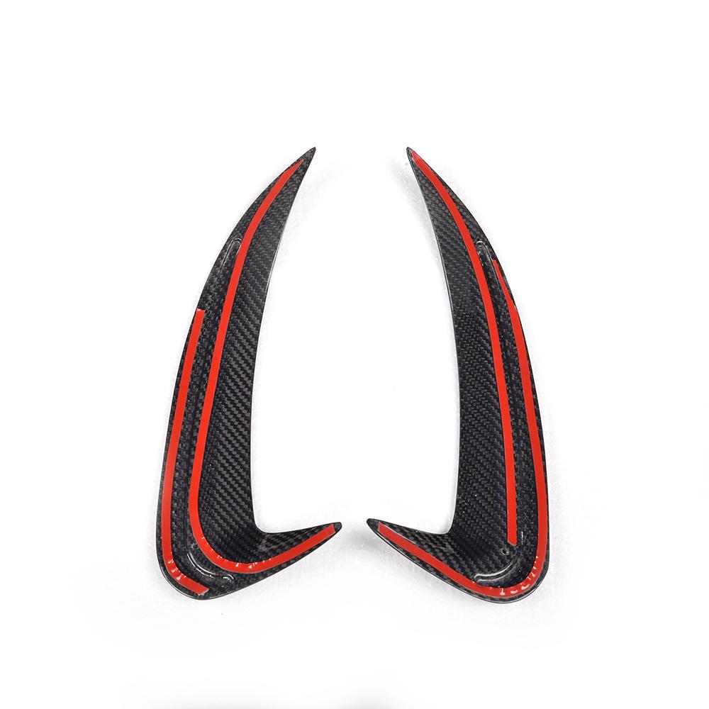 ST Style Carbon Fiber Rear Bumper Vents for Mercedes Benz C63 AMG W205 Pre‑Facelift (2015-2018)