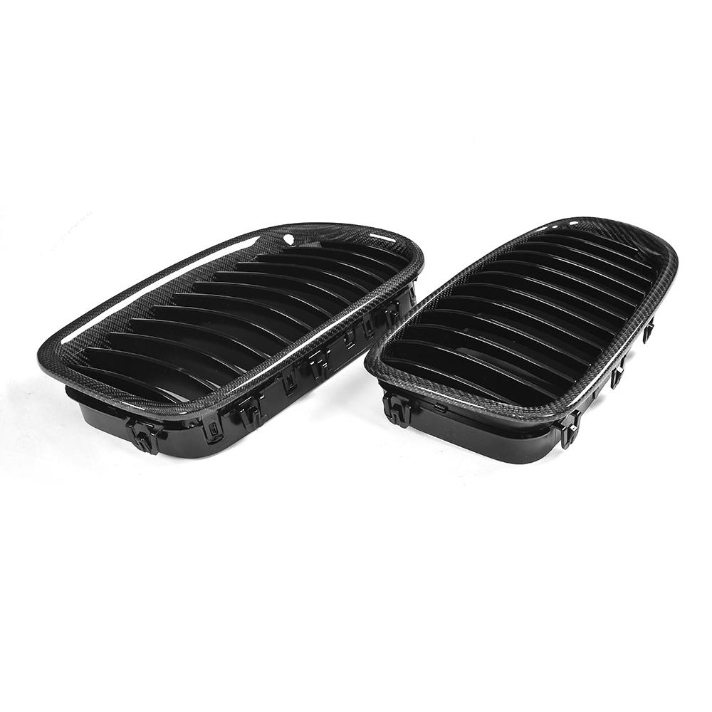 ST Style Carbon Fiber Single Slat Front Grille for BMW 5 Series F10/F11 (2010–2017)