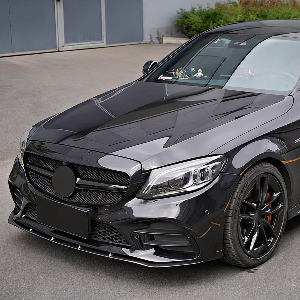 Original Style Carbon Fiber Front Lip for Mercedes Benz C63 AMG W205 Facelift (2019-2021)