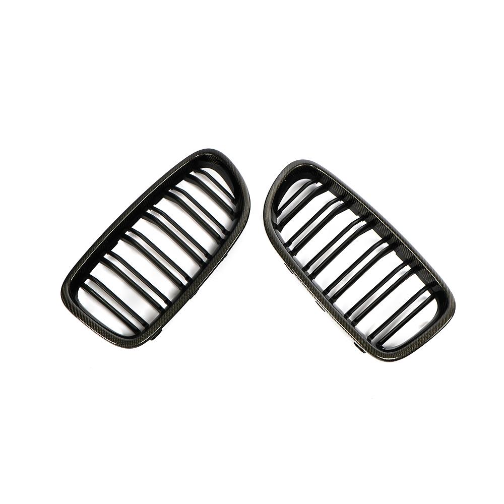ST Style Carbon Fiber Dual Slat Front Grille for BMW 5 Series F10/F11 (2010–2017)