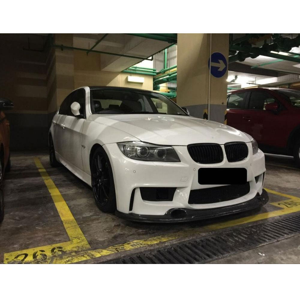 1M Style Carbon Fiber Front Lip for BMW 3 Series E90/E91 LCI (2008-2012)