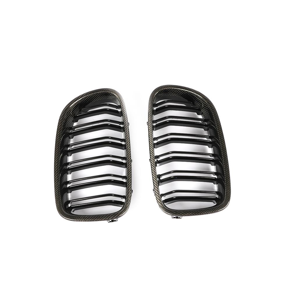 ST Style Carbon Fiber Dual Slat Front Grille for BMW 5 Series F10/F11 (2010–2017)