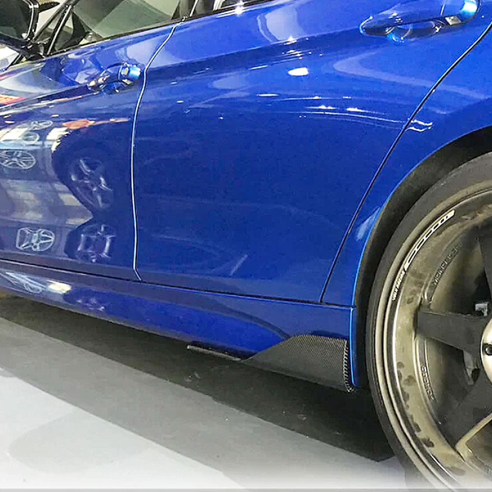 ST Style Carbon Fiber Side Splitters for BMW 3 Series F30 M Sport (2012-2019)