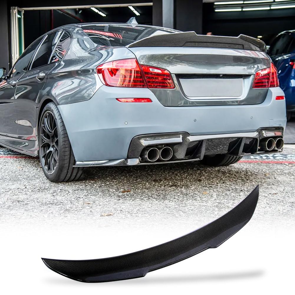 Trunk Spoiler Compatible with 2010-2016 BMW 5 Series F10 and M5 F10 Car Rear Boot Lid Highkick Wing Lip Factory Outlet