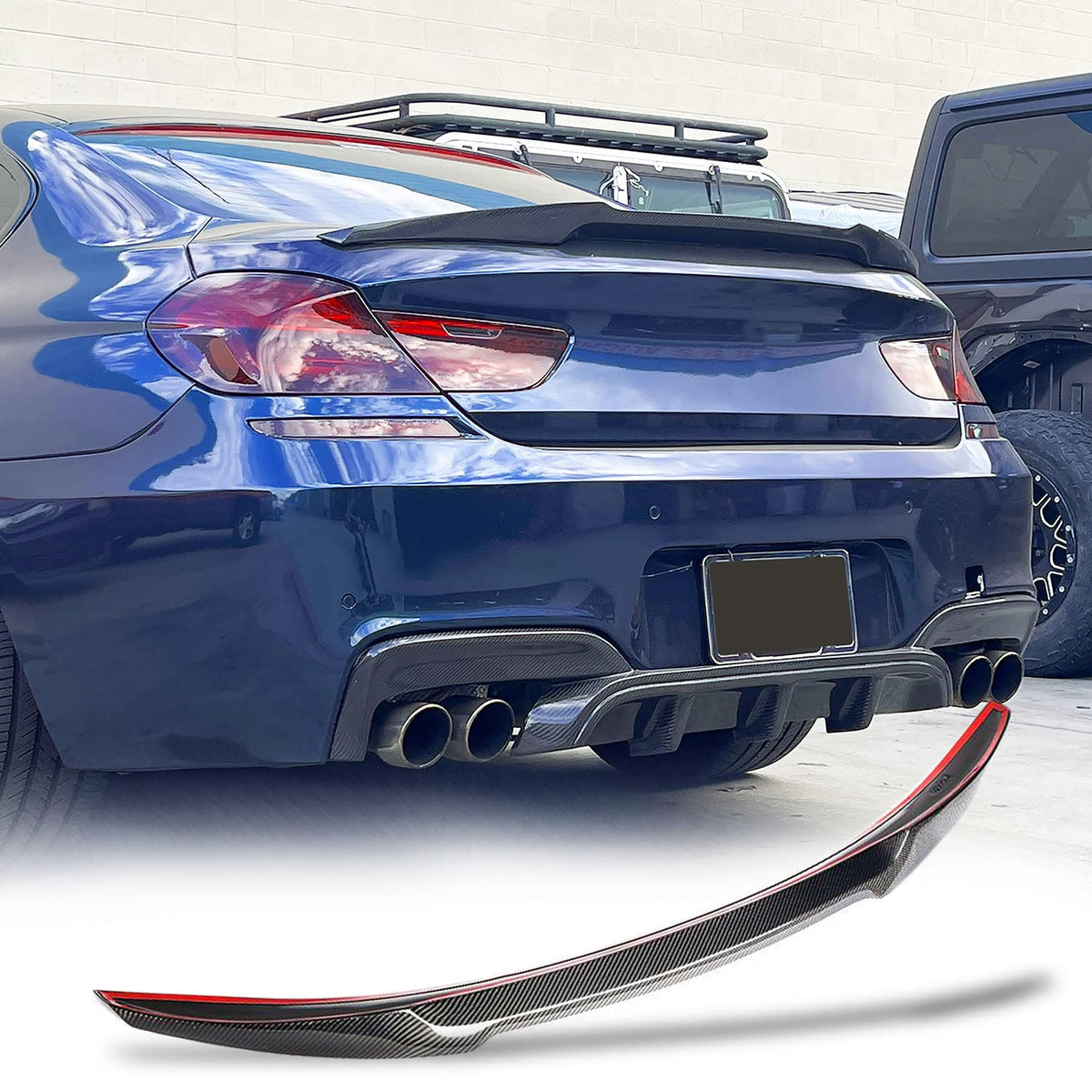 Carbon Fiber Body Kit for BMW 6 Series F06 F13 640i 650i M Sport M6 Gran Coupe 2Door Sedan 4Door 2012-2018 Rear Boot Lid High