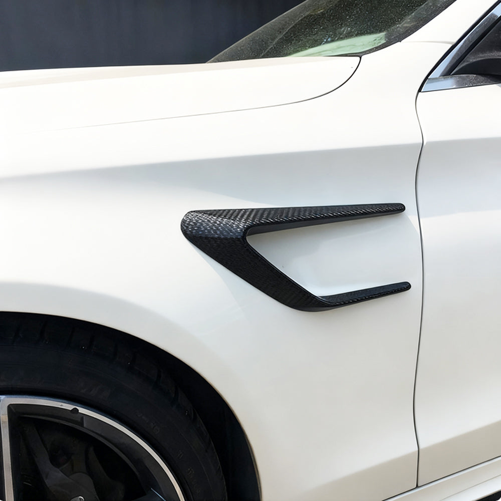 ST Style Carbon Fiber Side Fender Vents for Mercedes Benz C63 AMG W205 Pre‑Facelift (2015-2018)