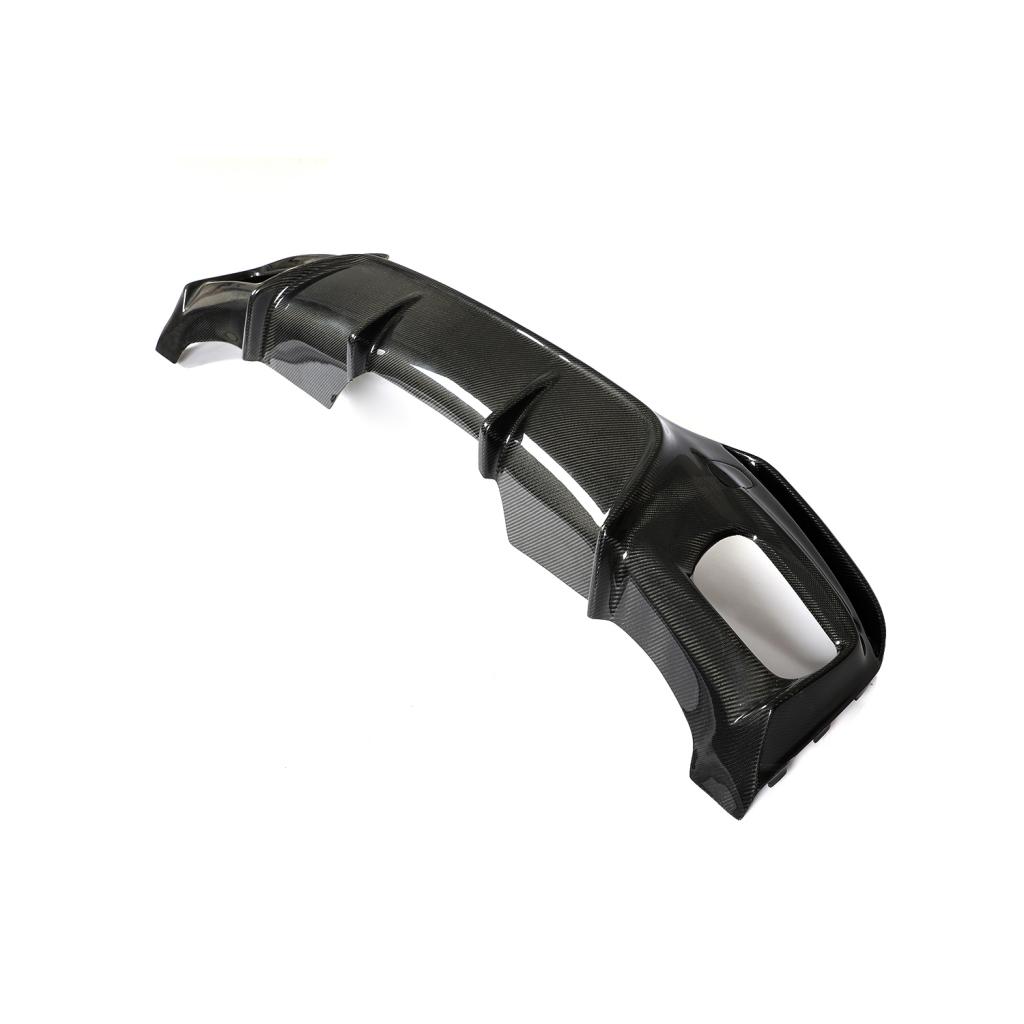 3D Style Carbon Fiber Rear Diffuser for BMW X6 F16 M Sport (2014-2019)