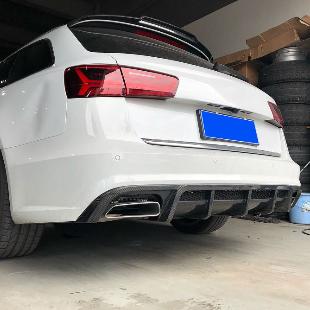 ABT Style Carbon Fiber Rear Diffuser for Audi A6 / S6 C7.5 LCI (2015–2018)