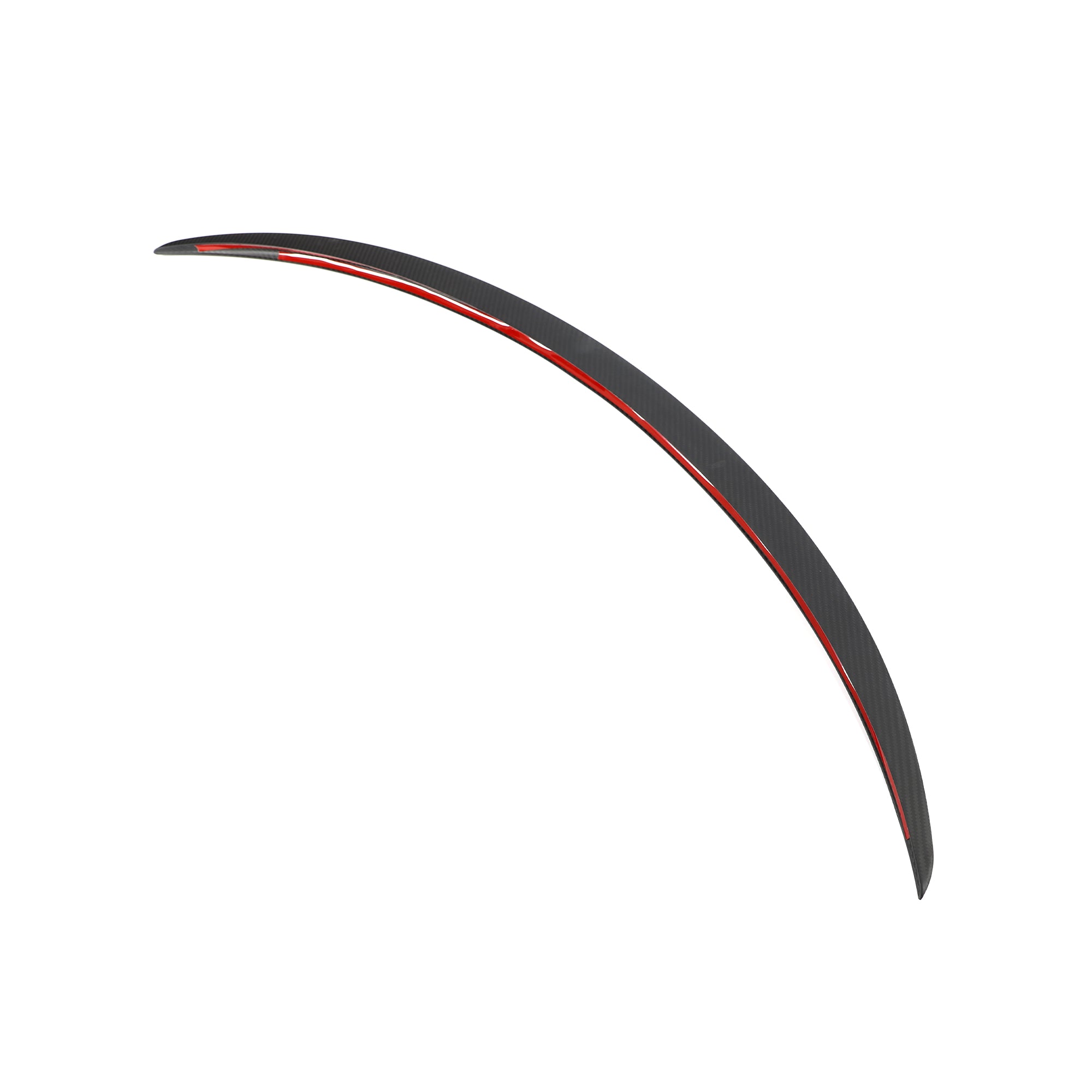 OEM Style Matte Black Carbon Fiber Rear Trunk Spoiler for Tesla Model Y Sedan(2020-2024)