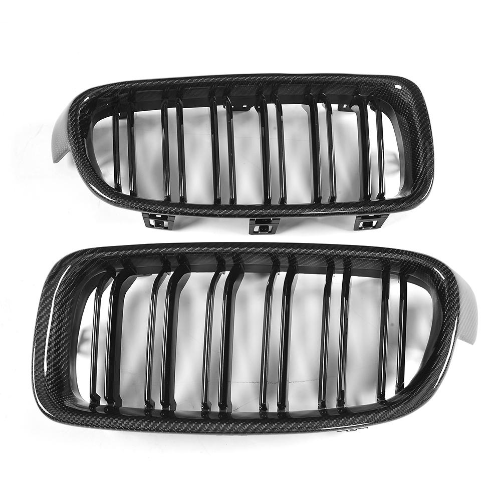 M3 Style Dual Slat Carbon Fiber Front Grille for BMW 3 Series F30(2012-2019)