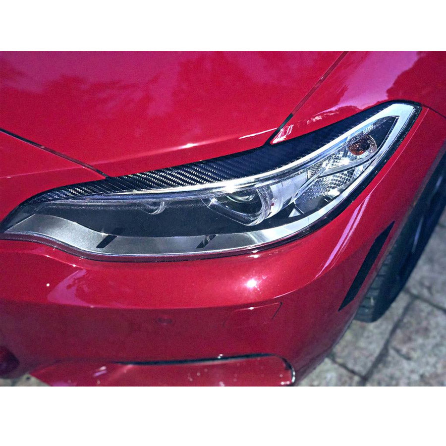 ST Style Carbon Fiber Eyelids For BMW M2 F87,2 Series F22/F23 (2014–2021)