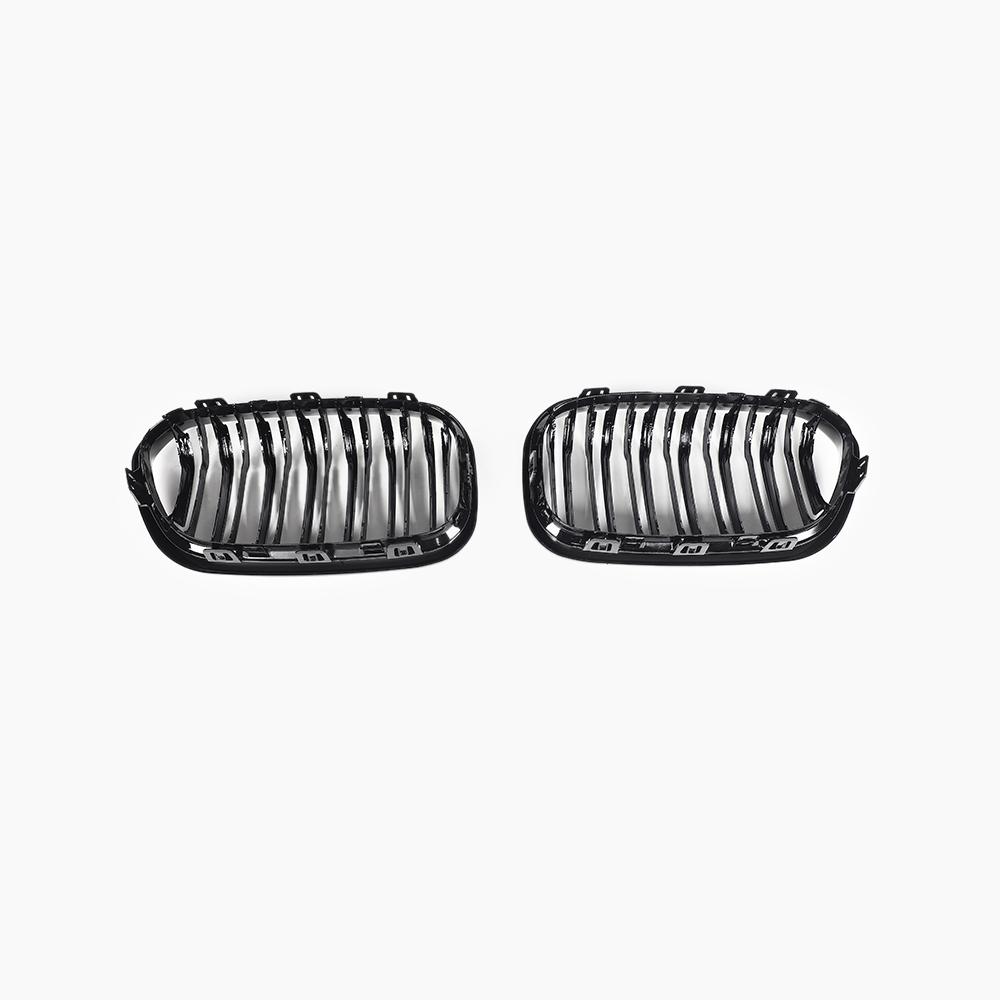 Dual Slat Gloss Black Kidney Grill for BMW 1 Series F20/F21 LCI (2015-2019)